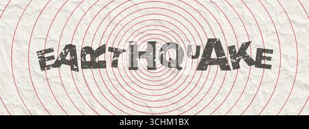 Sismogramma per la misurazione sismica. Foto Stock