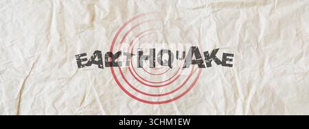 Sismogramma per la misurazione sismica. Foto Stock