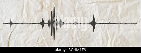 Sismogramma per la misurazione sismica. Foto Stock