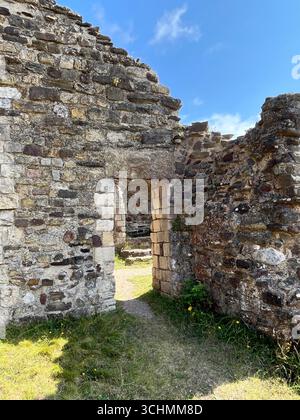 Foto di Hastings Castle, East Sussex, Regno Unito Foto Stock