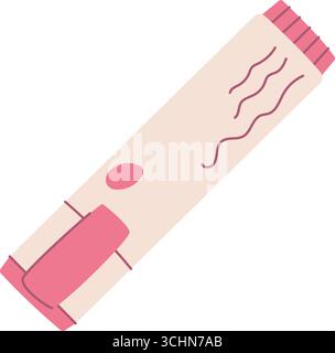 Marcatore dell'evidenziatore piatto carino Illustrazione Vettoriale