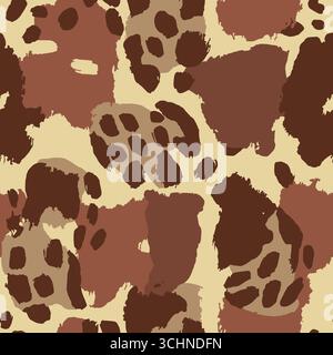 Linee tratteggiate disegnate a mano, motivo a strisce astratte senza cuciture su sfondo testurizzato Illustrazione Vettoriale