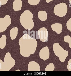Motivo camouflage astratto senza cuciture su sfondo Burlap testurizzato Illustrazione Vettoriale