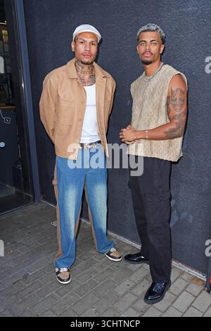Jonathan Jona Steinig, Dion Brown bei der LOVE ISLAND VIP Kino-Preview im Cinenova in Köln am 03.09.2025 **** Jonathan Jona Steinig, Dion Brown alla LOVE ISLAND VIP Cinema Preview al Cinenova di Colonia il 03 09 2025 Foto Stock