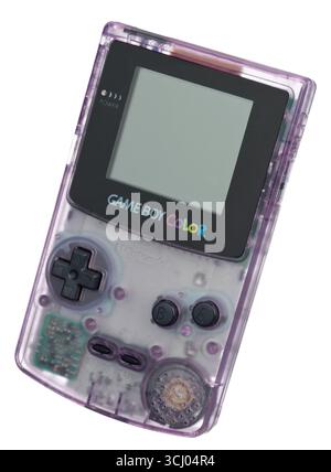 Console di gioco portatile Nintendo Game Boy Color 1998. Foto Stock