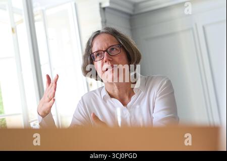 Julia von Blumenthal, Praesidentin der Humboldt Universitaet Berlin foto vom 18.08.2025. SOLO PER USO EDITORIALE *** Julia von Blumenthal, Presidente dell'Università Humboldt di Berlino foto dal 18 08 2025 SOLO PER USO EDITORIALE Copyright: epd-bild/ChristianxDitsch D25D0818JuliaVonBlumenthal161230 Foto Stock