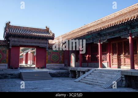 All'interno del Museo del Palazzo della Citta' Proibita di Pechino, Cina. Foto Stock