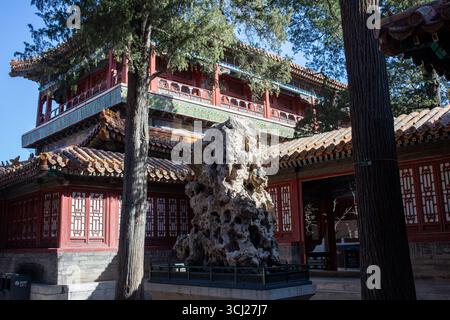 All'interno del Museo del Palazzo della Citta' Proibita di Pechino, Cina. Foto Stock