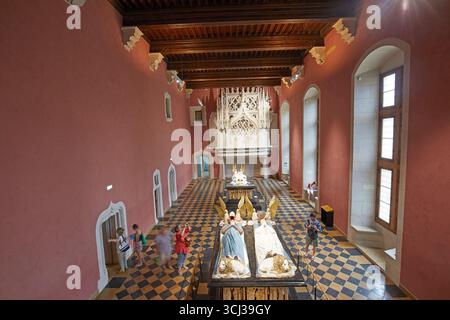 Sala della guardia con le tombe dei duchi di Borgogna, Musée des Beaux-Arts di Digione, Francia Foto Stock