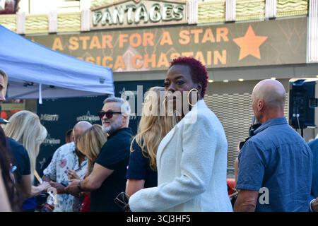 L'attrice Viola Davis partecipa alla cerimonia della stella Hollywood Walk of Fame di Jessica Chastain sull'Hollywood Boulevard a Los Angeles, California, 4 settembre 2025. Foto Stock