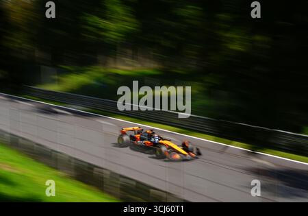 Alex Dunne della McLaren durante le prove libere 1 a Monza, davanti al Gran Premio d'Italia di domenica. Data foto: Venerdì 5 settembre 2025. Foto Stock