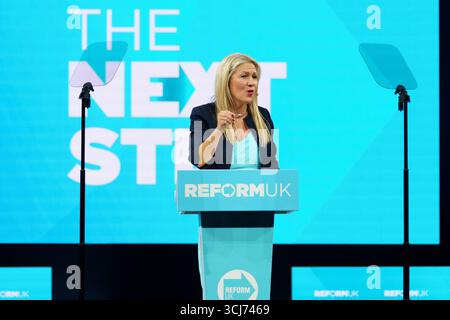 Birmingham, NEC. Venerdì 5 settembre 2025. Laura Ann Jones, membro del Senned (Galles), ha disertato dal partito conservatore nel luglio 2025 Bridget Catterall/AlamyLiveNews Foto Stock
