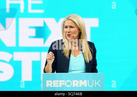 Birmingham, NEC. Venerdì 5 settembre 2025. Laura Ann Jones, membro del Senned (Galles), ha disertato dal partito conservatore nel luglio 2025 Bridget Catterall/AlamyLiveNews Foto Stock