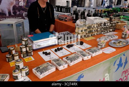 Cibo e bevande a Perugia, la città italiana e capoluogo dell'Umbria Foto Stock