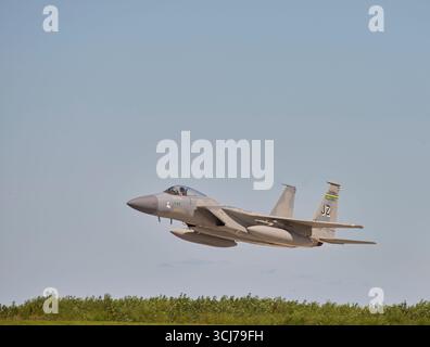 2025 Cleveland Air Show Navy F/A-18 Super Hornet Foto Stock