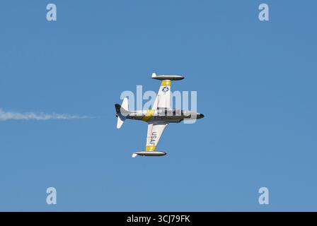 2025 Cleveland Air Show US Air Force T-33 Shooting Star Foto Stock