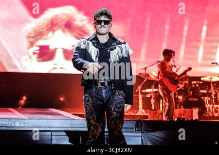 Concerto di musica - Olly Olly durante Olly, Concerto di musica a Milano, 4 settembre 2025 Milano Ippodromo SNAI Italia Copyright: XRobertoxSalemix/xLiveMediax LPM 2009602 Foto Stock