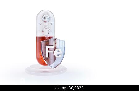 Supplemento ferro, illustrazione concettuale. Foto Stock