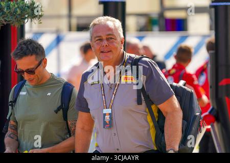 Mario Isola (ITA) Pirelli Motorsporin occasione del Gran Premio d'Italia 2025 di Formula 1 Pirelli sul circuito di Monza, in Lombardia, Italia, dal 6 al 9 settembre 2025. 16° round del Campionato del mondo di Formula 1 FIA 2025. Foto Stock