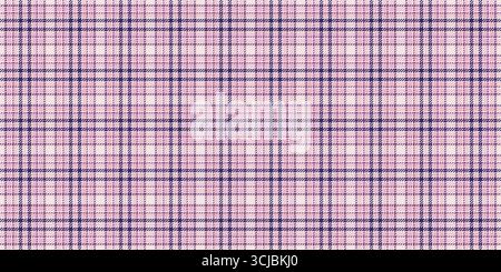 Elegante sfondo a trama liscia, piumino con motivo tartan. Personalizza il vettore di controllo del tessuto nella tavolozza dei colori bianco e chiaro. Illustrazione Vettoriale
