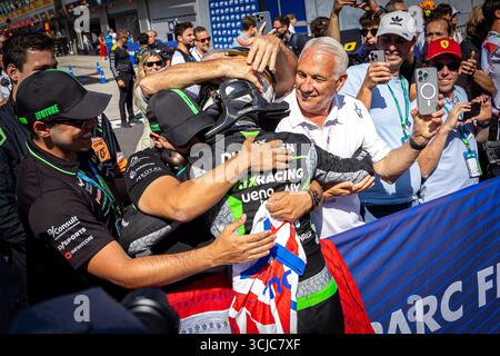 Monza, Italie. 6 settembre 2025. DURKSEN Joshua (par), AIX Racing, Dallara F2 2024, ritratto durante l'11° round del campionato FIA di Formula 2 2025 dal 5 al 7 settembre 2025 sull'autodromo Nazionale Monza, a Monza, Italia - Photo Sebastiaan Rozendaal/DPPI credito: DPPI Media/Alamy Live News Foto Stock