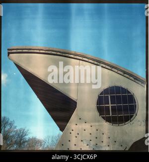 Vecchia chiusa sul fiume Vojvodina Foto Stock