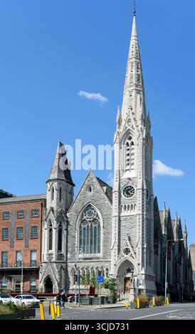 The Abbey Presbyterian Church, Parnell Square, Dublino, Irlanda. Eretto nel 1864 e progettato dall'architetto Andrew Heiton di Perth, Scozia. Foto Stock