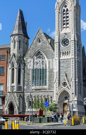 The Abbey Presbyterian Church, Parnell Square, Dublino, Irlanda. Eretto nel 1864 e progettato dall'architetto Andrew Heiton di Perth, Scozia. Foto Stock
