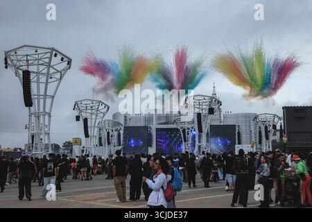 San Paolo, Brasile. 6 settembre 2025. SP - SAO PAULO - 09/06/2025 - SAO PAULO, THE TOWN 2025 - Skyline palcoscenico per la 2a edizione del festival musicale Town, il 6 settembre 2025, all'autodromo Interlagos di San Paolo. Foto: Ettore Chiereguini/AGIF credito: AGIF/Alamy Live News Foto Stock