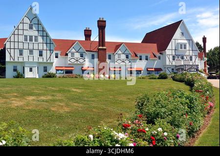 Ingonish, Canada - 26 luglio 2012: Il Keltic Lodge a Ingonish, nuova Scozia, Canada è un resort ben noto che si trova nelle Highland di Cape Breton Foto Stock