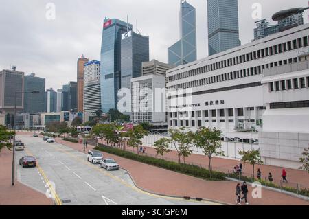 hong kong, cina. 17 dicembre 2016. Ufficio postale generale di Hong Kong nella città di hong kong in cina in un giorno coperto. Foto Stock