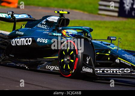 Monza, Italia. 6 settembre 2025. Fernando Alonso (ESP) - Aston Martin Aramco F1 Team - Aston Martin AMR25 - Mercedesdurante la Formula 1 Pirelli Gran Premio d'Italia 2025 sul circuito di Monza, Lombardia, Italia, dal 6 al 9 settembre 2025. 16° round del Campionato del mondo di Formula 1 FIA 2025. Crediti: Alessio De Marco | Avens-Images.com/Alamy Live News Foto Stock