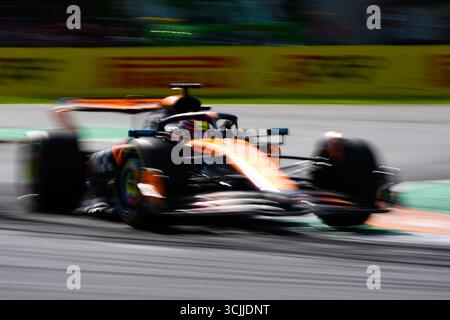Monza, MB, Italia. 7 settembre 2025. 81in occasione del Gran Premio d'Italia 2025 di Formula 1 Pirelli sul circuito di Monza, in Lombardia, Italia, dal 6 al 9 settembre 2025. 16° round del Campionato del mondo di Formula 1 FIA 2025. (Credit Image: © Alessio De Marco/ZUMA Press Wire) SOLO PER USO EDITORIALE! Non per USO commerciale! Foto Stock