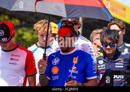 Monza, Italia. 7 settembre 2025. 9/7/2025 - Lewis Hamilton (GBR) - Scuderia Ferrari - Ferrari SF-25 - Ferrariduring della Formula 1 Pirelli Gran Premio d'Italia 2025 sul circuito di Monza, Lombardia, Italia, dal 6 al 9 settembre 2025. 16° round del Campionato del mondo di Formula 1 FIA 2025. (Foto di Alessio De Marco/Sipa USA) credito: SIPA USA/Alamy Live News Foto Stock