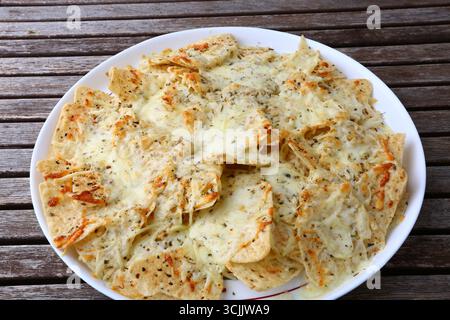 nachos come tipico aperitivo messicano Foto Stock