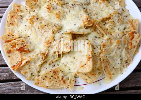 nachos come tipico aperitivo messicano Foto Stock