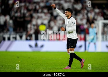 COLONIA, GERMANIA - 7 SETTEMBRE: La Germania Nadiem Amiri gesta durante la partita di qualificazione ai Mondiali di calcio 2026 tra Germania e Irlanda del Nord al RheinEnergieStadion il 7 settembre 2025 a Colonia, Germania. (Foto di Rene Nijhuis) credito: René Nijhuis/Alamy Live News Foto Stock