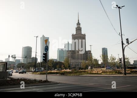 Palazzo della Cultura e della Scienza, Varsavia, Polonia Foto Stock