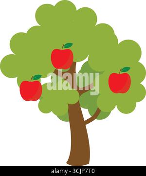 melo rosso estivo Illustrazione Vettoriale