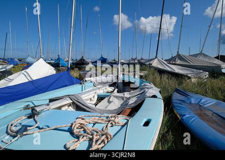 blakeney yacht club, norfolk nord, inghilterra Foto Stock