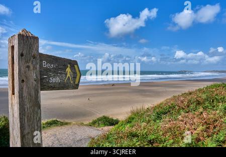 Rhossili Beach, Rhossili, Swansea Foto Stock