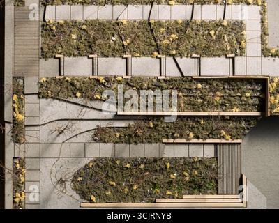 Jubilee Wellness Center Model, posizione: St. Louis, Missouri, architetto paesaggista: Arbolope Studio Foto Stock