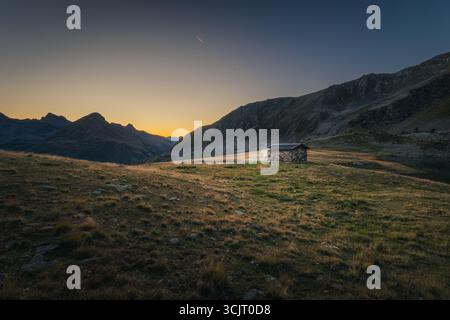 Malghera in Val Grosina, Valtellina, Lombardia, Italia Foto Stock