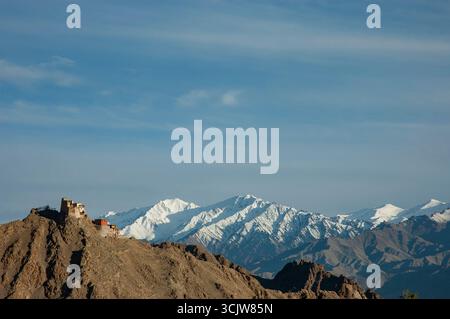 Monastero Namgyal Tsemo, leh, ladakh Foto Stock