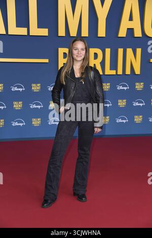 Sonja Gerhardt bei der Weltpremiere von Disney Original serie Call My Agent Berlin in Berlin AM 08.09.2025 *** Sonja Gerhardt alla prima mondiale della serie Disney Original Call My Agent Berlin a Berlino l'08 09 2025 Foto Stock