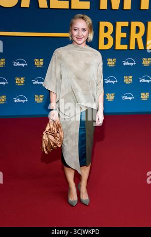 abb Anna Maria Muehe zu Gast auf dem roten Teppich bei der zur Deutschlandpremiere des Kino Films CHIAMA IL MIO AGENTE BERLIN im Kino Collosseum AM 08.09.2025 a Berlino Berlino Germania *** abb Anna Maria Muehe come ospite sul Red carpet alla prima tedesca del film CHIAMA IL MIO AGENTE BERLIN al cinema Collosseum l'8 settembre 2025 a Berlino Germania Foto Stock