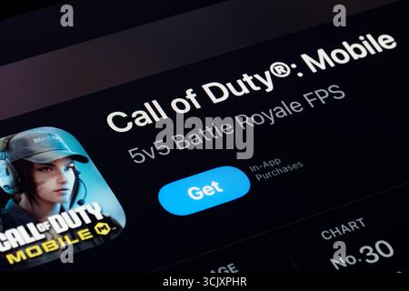 App Call of Duty Foto Stock