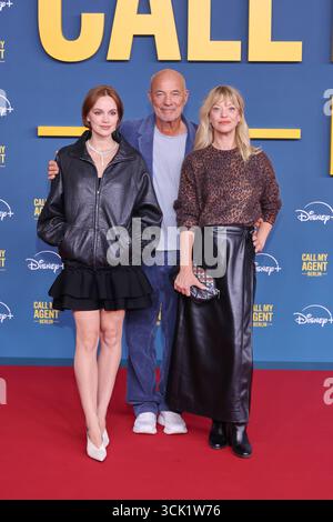 08.09.2025, Emilia Schüle, Heiner Lauterbach und Heike Makatsch zur Premiere von Call My Agent: Berlin, Colosseum Kino, Berlin, Berlin *** 08 09 2025, Emilia Schüle, Heiner Lauterbach e Heike Makatsch alla prima di Call My Agent Berlin, Colosseum Kino, Berlin, Berlin Foto Stock