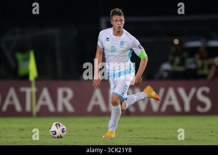 Serravalle, Italia. 6 settembre 2025. Nicola Nanni di San Marino durante la partita di qualificazione ai Mondiali di San Marino contro Bosnia-Erzegovina allo Stadio San Marino di Serravalle. Il credito per immagini dovrebbe essere: Jonathan Moscrop/Sportimage Credit: Sportimage Ltd/Alamy Live News Foto Stock