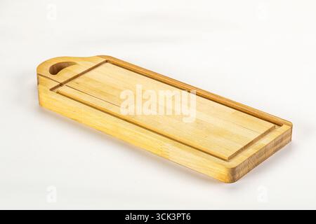 Tagliere in legno, attrezzatura kithen isolata Foto Stock